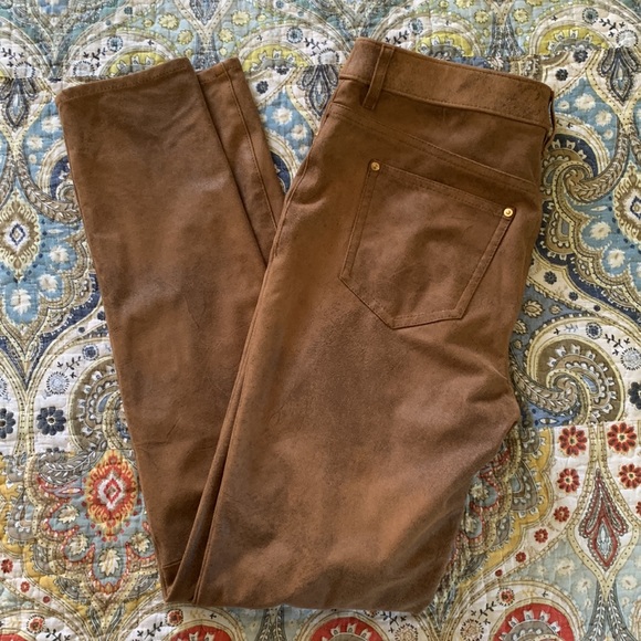 Chico’s faux suede look skinny pull-up stretchy pants XS - Picture 2 of 13